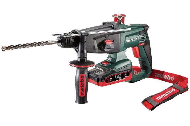 MARTEAU PERFORATEUR METABO KHA 18 LTX - 2 BATTERIES 18V 3.1AH, COFFRET, ACCESSOIRES - 600210670