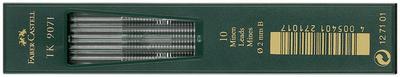FABER-CASTELL MINES TK 9071, NOIR PROFOND, DEGRÉ DURETÉ: H - LOT DE 4