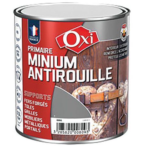 MINIUM GRIS POUR PROTECTION MÉTAL ET ALLIAGE FERREUX