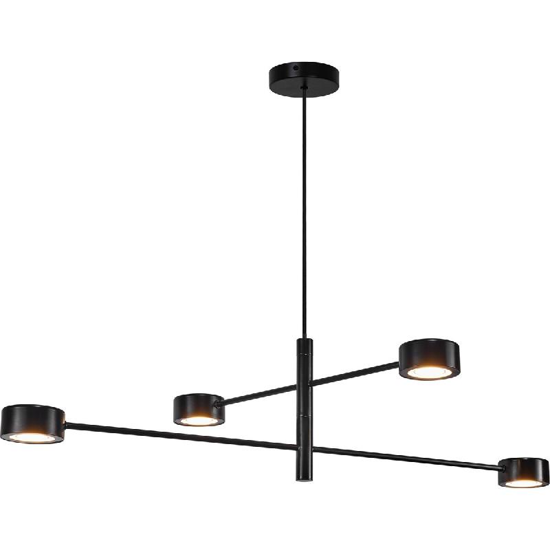 Nordlux Suspension Clyde 4-Spot  Métal Noir ,  H. 224 - IP20 - LEDModule /   Intérieur - noir métal 5704924025068_0