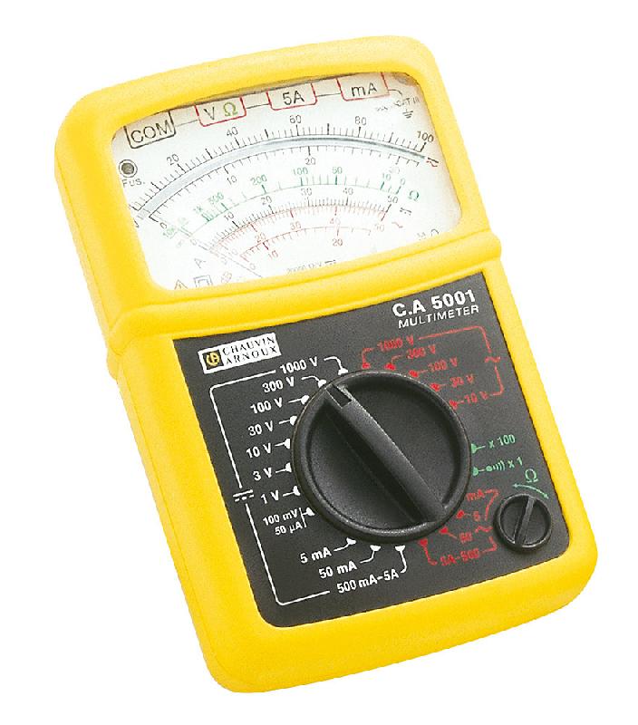 P01196521E - Multimètre analogique portable CA5001 - Mesures électriques sécurisées 600V CAT III_0