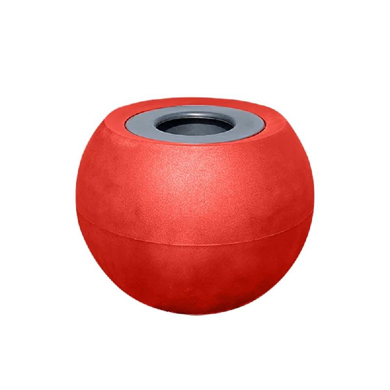 PLAST'UP ROTOMOULAGE Pots de fleurs sphérique xxl speranza 325l-lot de 2 - ROUGE - rouge 0750122558667_0