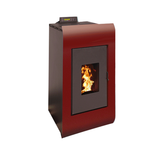 POÊLE À GRANULÈS ÉTANCHE - LÉA 8 KW BORDEAUX STOVIA