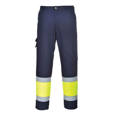 PORTWEST L049 PANTALON COMBAT HI-VIS BICOLORE JAUNE/MARINE - TAILLE XXXL - STANDARD