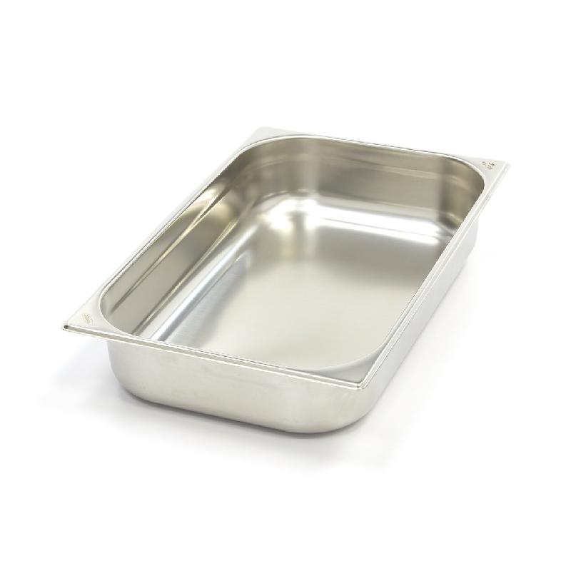 Récipient gastronorm - 1/1 GN - profondeur 10 cm - acier inoxydable - capacité 14L - compatible lave-vaisselle_0