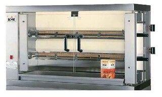 Rôtissoire électrique 2 broches 12 poulets MCM 2EE/2EEN (Puissance : 6,6 Kw) - Puissance:6,6 Kw_0