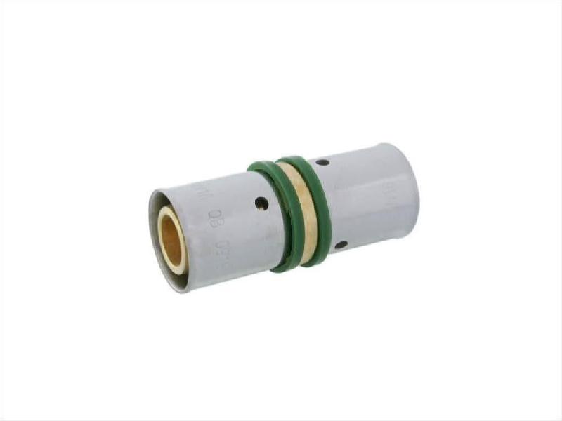 Raccord droit à sertir en laiton D.16 - Pour tube en PER - Norme ACS_0
