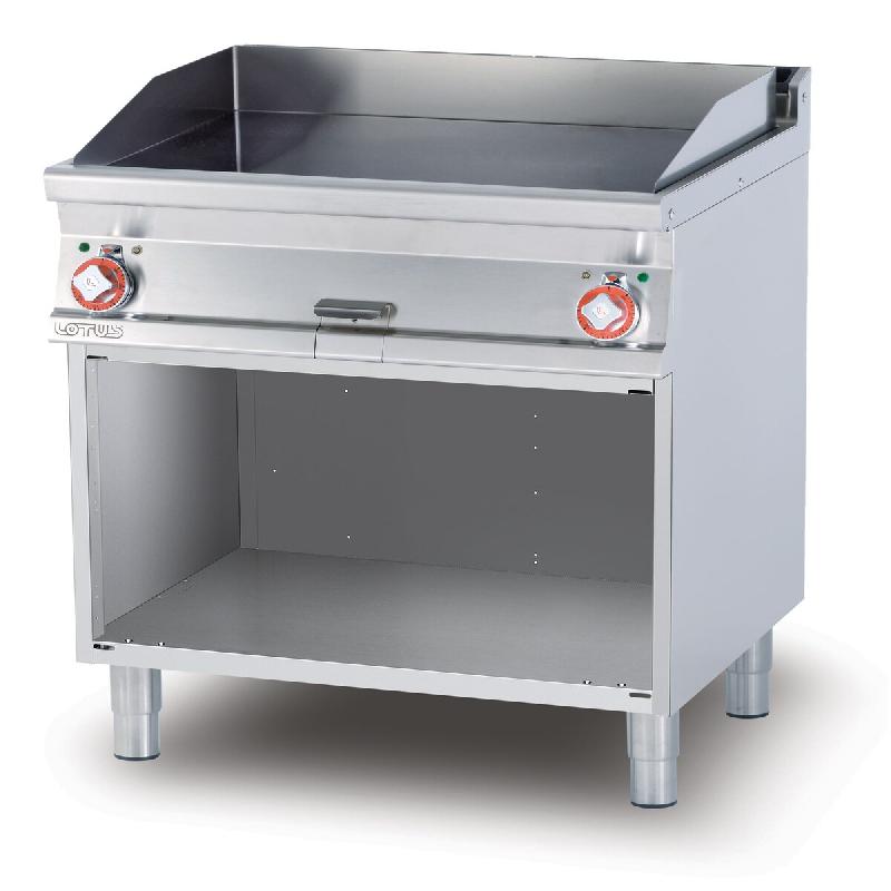 Redcook Fry-top électrique lisse, 2 zones de cuisson sur meuble ouvert, structure inox, 80x70,5x90 cm, modèle FTL-78ET - 1890_0