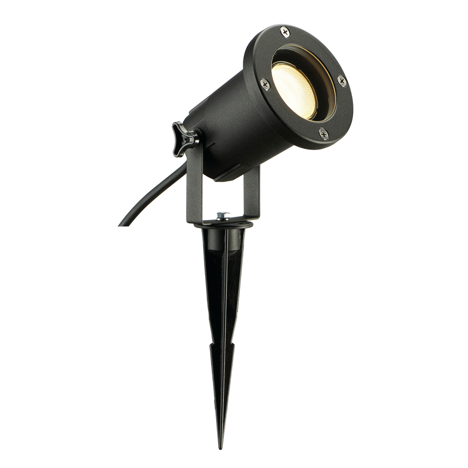SLV PROJECTEUR D\'EXTÉRIEUR NAUTILUS SPIKE XL, NOIR, ALUMINIUM, Ø 6,5 CM