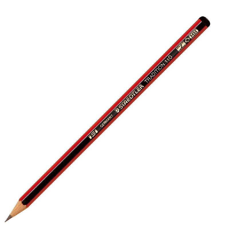 STAEDTLER CRAYON PAPIER STAEDTLER TRADITION 110 - MINE 2B - BOITE DE 12