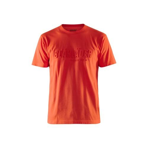 T-SHIRT DE TRAVAIL ORANGE FLUO IMPRIMÉ 3D - M BLAKLADER