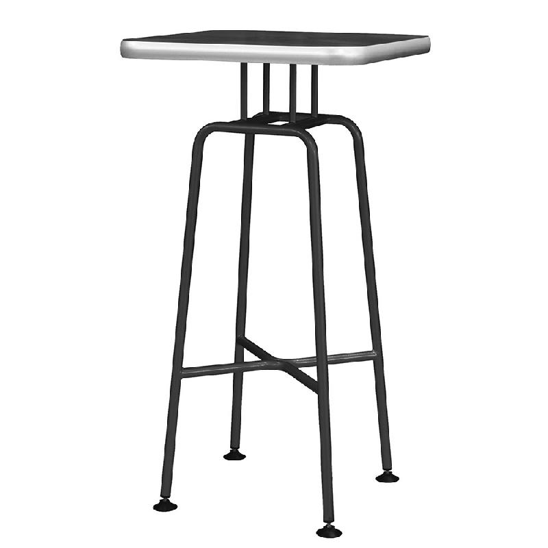 Table mange-debout simple - Piétement Trendy MDS - Plateau 60x60 à 70x70 cm ou Ø60 à Ø70 cm_0
