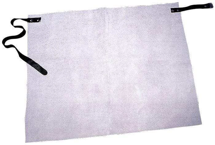 Tablier en cuir refendu Claus - 70x60 cm - Gris clair - FELDTMANN_0