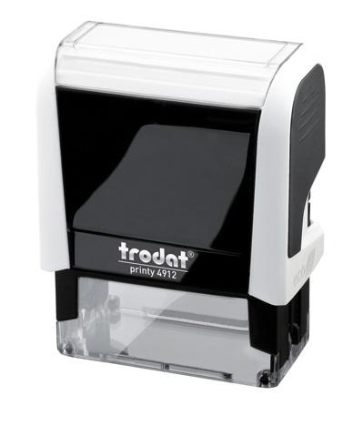 TAMPON TEXTE PERSONNALISABLE PRINTY 4915 TRODAT MONOCHROME 6 LIGNES - NOIR