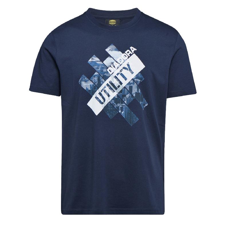 Tee-shirt de travail graphic organic à manches courtes bleu marine t2xl - diadora spa - 702.176914 - 746565_0