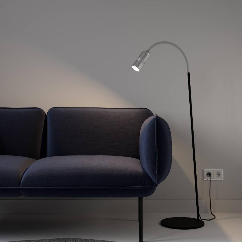 TOP LIGHT NEO! FLOOR LAMPADAIRE LED DIMMABLE ALU/ARGENTÉ