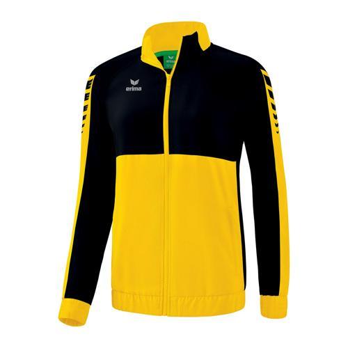 VESTE DE SURVÊTEMENT À CAPUCHE - ERIMA - SIX WINGS JAUNE/NOIR
