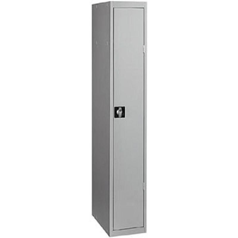 VESTIAIRE DE BUREAU UNIVERSAL CLASSIQUE - MÉTAL - ELÉMENT  DÉPART  - CORPS GRIS - PORTES GRIS