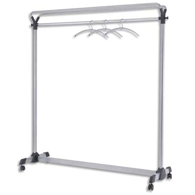 VESTIAIRE GRANDE CAPACITE AVEC ETAGERE AVEC 4 ROULETTES 150X170X50 CM