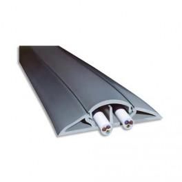 VISO PROTÈGE-CÂBLES SOUPLE GRIS LONGUEUR 5 MÈTRES - 66 X 15 MM / OUVERTURE 12 X 19 MM