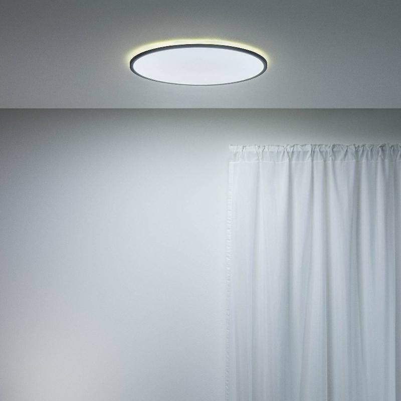 PLAFONNIER LED WIZ SUPERSLIM CCT Ø55CM NOIR