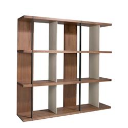 AC ANGEL CERDA Angel Cerdá Etagère en noyer et bois gris 3236C 180 x 40 x 170 - marron Bois manufacturé 8435631024484_0