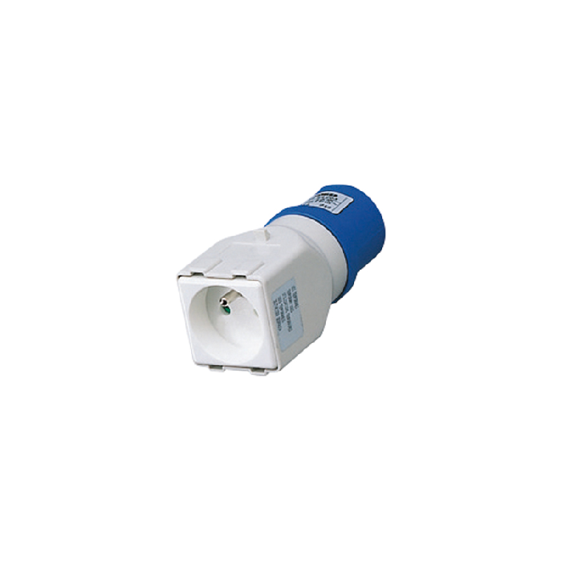 ADAPTATEUR GEWISS INDUSTRIEL VERS DOMESTIQUE 2P+T 16A 230V IP44 64203