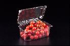 Bacs alimentaires - barquettes plastique PET 500g/1kg avec couvercle attenant, pour fruits frais et fragiles_0