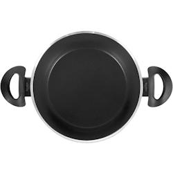 Ballarini Casserole 2 poignées en aluminium avec revêtement antiadhésif 3 couches, induction, anthracite, 20 cm - 551620_0