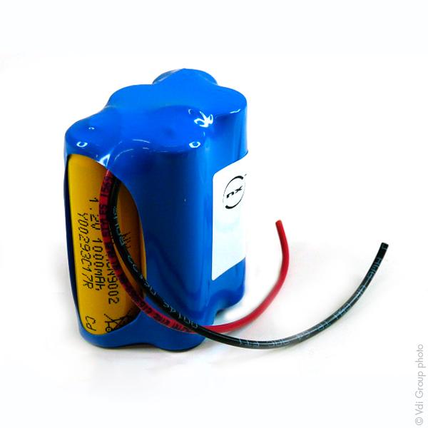 BATTERIE NICD 5X AA 5S1P ST7 6V 1AH F150_0