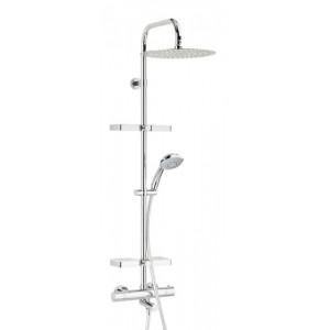 COLONNE DE DOUCHE ROBINETTERIE THERMOSTATIQUE BAIN AVEC TABLETTES ELLE&LUI OPIUM VALENTIN