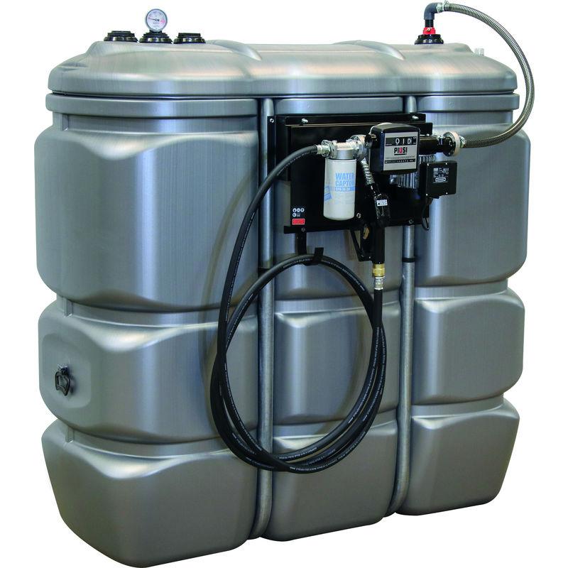 PIUSI CUVE STOCKAGE FUEL PEHD DOUBLE PAROI 1500L STATION 230V 70L 
