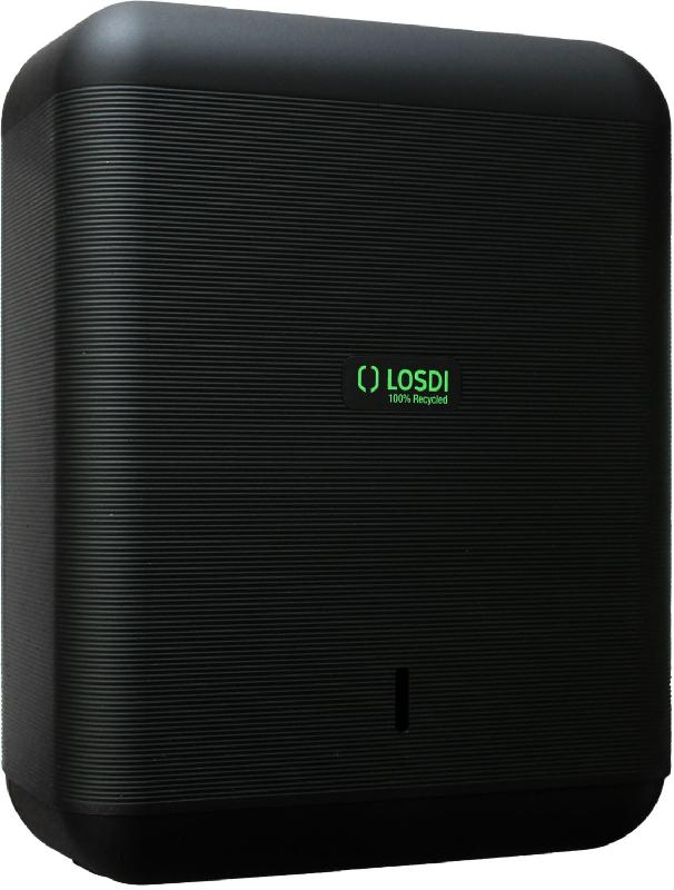 Distributeur Essuie-mains 600u 100% Plastique Recyclé Noir Mat_0