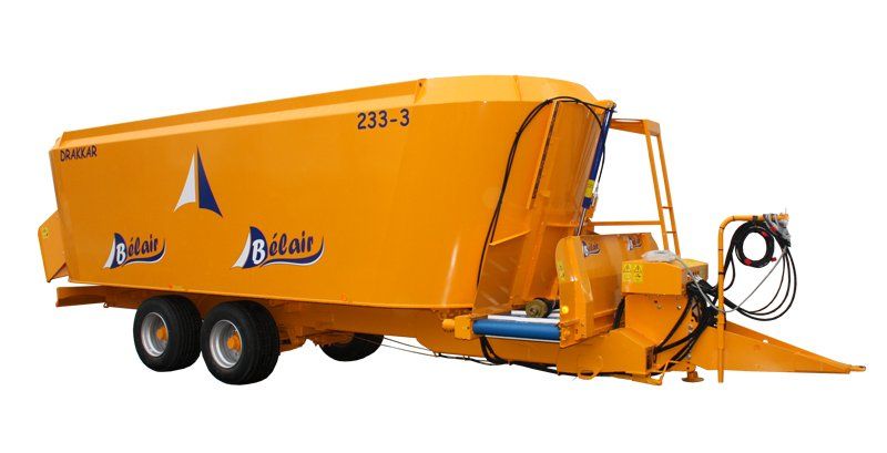 Drakkar triple vis - Mélangeuse agricole Bélair - Capacité 30 à 39m³ - Pesage électronique et vis large_0