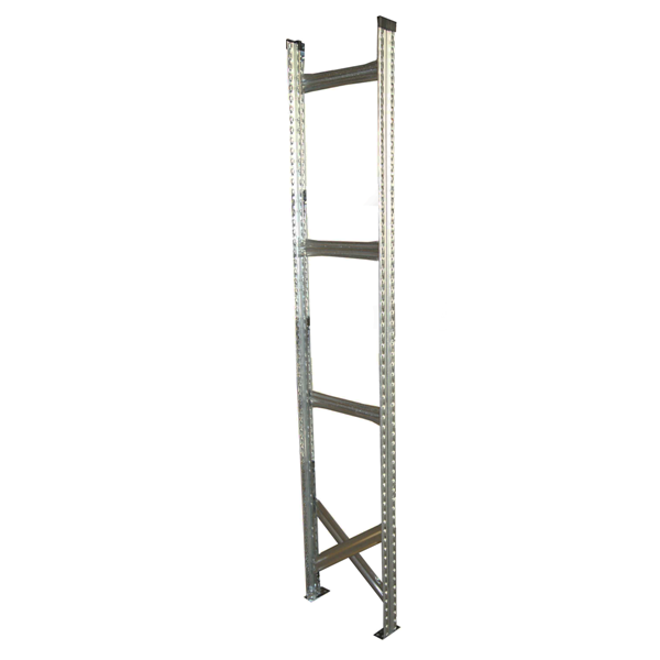 Échelle de rayonnage léger RACK galvanisé - H2000/H2500 mm - Fabrication européenne - Inclus montants, entretoises, diagonales et pieds_0