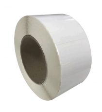 Etiquettes neutres 70x100mm / papier blanc brillant / bobine échenillée de 1000 étiquettes gs_0