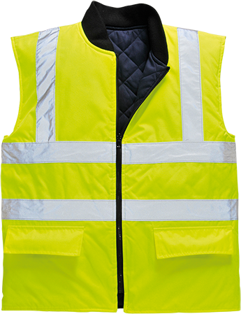 Gilet hv réversible jaune s469, 4xl_0