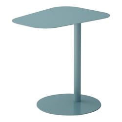 Helloshop26 - Table d'appoint métal 50 x 50 x 38 cm bleu mat 03_0008622 - 3001941247766_0