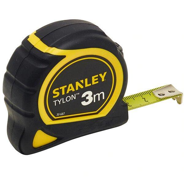 Mesure mètre à ruban Tylon bi-matière classe 2 - Stanley - Dimensions : 3m x 12,7mm - Réf : STA130687_0