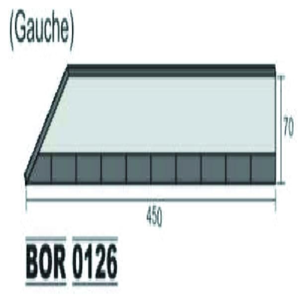 MISE DE SOC CARBURE GAUCHE / 500X110X14