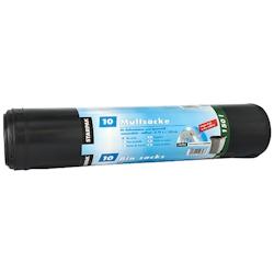 Papstar 10 sacs poubelle, LDPE 150 l 150 cm x 70 cm noir extra fort et extra résistant à la déchirure - 39232100_0