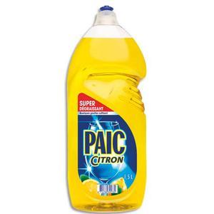 Paic citron flacon d'1,5 litre de liquide vaisselle parfumé au citron excel+, dégraissant concentré_0