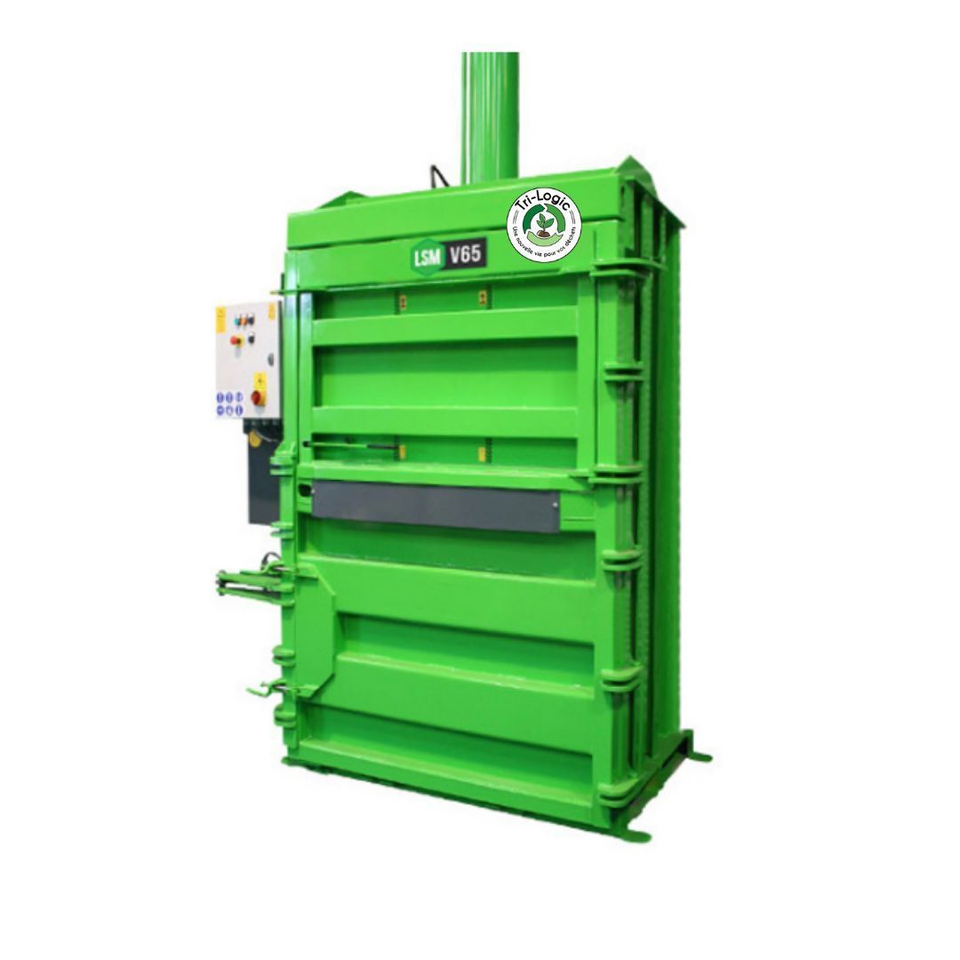 Presse ou compacteur vertical à plastiques durs V65 - jusqu'à 65 tonnes de force de compactage_0