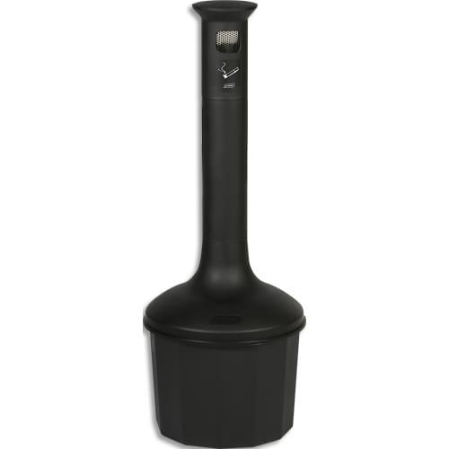 Probbax cendrier sur pied - plastique gris foncé - ignifugé avec seau intérieur galvanisé de 10 litres_0