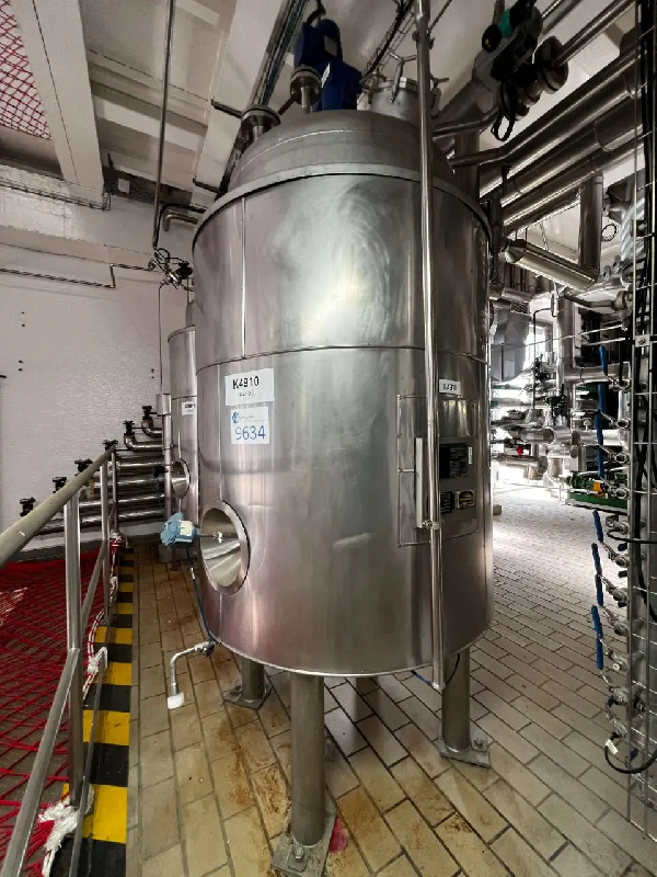 Réacteur maivisa atex d'occasion en acier inoxydable 316l 1 270 litres avec demi tige chauffante - référence                        :                         c9634_0