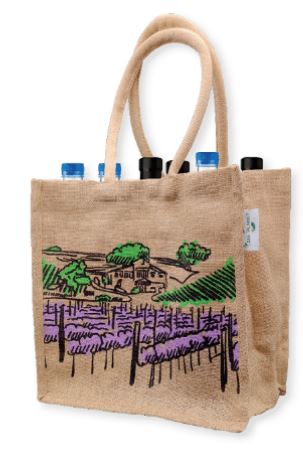Sac réutilisable en fibre de jute sans lamination 280g/m2 - LE VIN_0