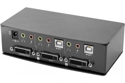 Switch KVM - 2 ports DVI-I et USB - Résolution jusqu'à 1920x1440 - Garantie 2 ans_0