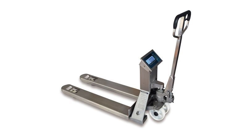 TP410i - Transpalette peseur en acier inoxydable - Giropes - Portées : 1000 à 2000 kg - Avec ou sans imprimante_0
