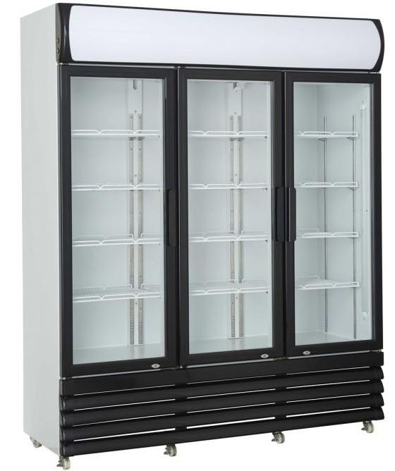 Vitrine réfrigérée murale pour produits frais en 3 portes - capacité 1065 litres_0