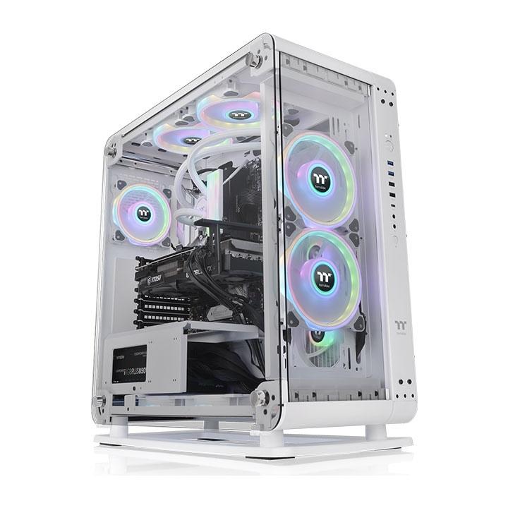 Thermaltake Core P6 TG Snow - Boîtier PC Mid Tower Blanc avec Verre Trempé 4mm - Montage mural possible_0